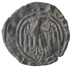 reverse: Messina. Giovanni II d Aragona 1458-1479. Denaro. Mi. 