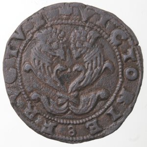 reverse: Napoli. Federico III d Aragona. 1496-1501. Doppio sestino. Ae. 
