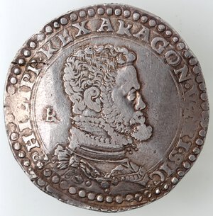 obverse: Napoli. Filippo II. 1554-1556. Ducato. Ag. 