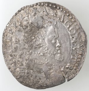 obverse: Napoli. Filippo II. 1556-1598. Mezzo Ducato. Ag. 