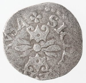 reverse: Napoli. Filippo II. 1556-1598. Grano. Sigla GR dietro la testa?. Ag. 