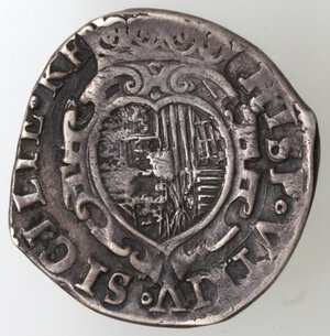 reverse: Napoli. Filippo IV. 1621-1665. Tarì 1623. Ag. 