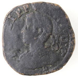 obverse: Napoli. Filippo IV. 1621-1665. 9 Cavalli 1626. Sigla MC con la C Retrograda. Ae. 