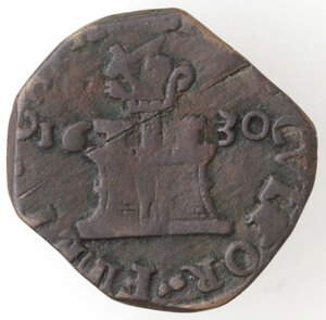 reverse: Napoli. Filippo IV. 1621-1665. 9 Cavalli 1630. Ae. 
