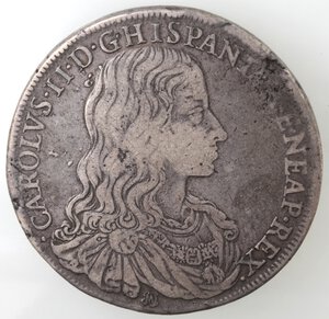 obverse: Napoli. Carlo II. 1674-1700. Ducato 1684. Ag. 