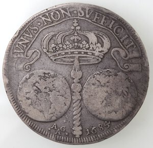 reverse: Napoli. Carlo II. 1674-1700. Ducato 1684. Ag. 