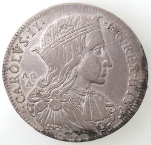 obverse: Napoli. Carlo II. 1674-1700. Ducato 1689. Ag. 