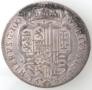 reverse: Napoli. Carlo II. 1674-1700. Ducato 1689. Ag. 