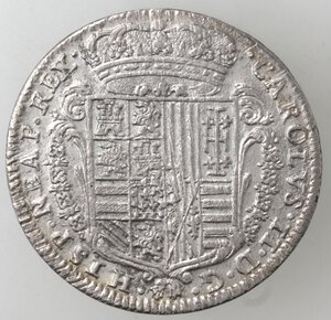 obverse: Napoli. Carlo II. 1674-1700. Tarì 1687. Ag. 