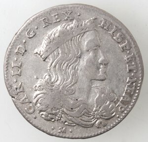 obverse: Napoli. Carlo II. 1674-1700. Tarì 1694. Ag. 