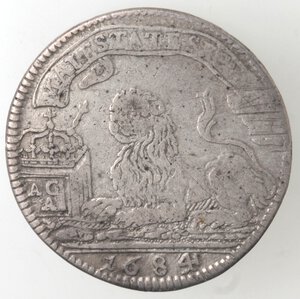 reverse: Napoli. Carlo II. 1674-1700. Carlino 1684. Ag. 