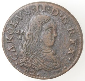 obverse: Napoli. Carlo II. 1674-1700. Grano 1682. Ae. 