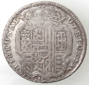 reverse: Napoli. Carlo VI. 1711-1734. Mezza Piastra 1730. Ag. 