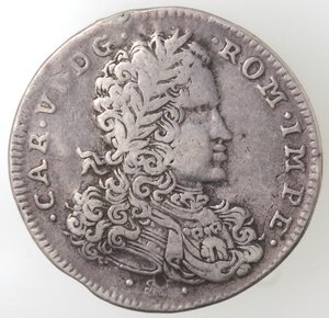 obverse: Napoli. Carlo VI. 1711-1734. Tarì 1715. Ag. 