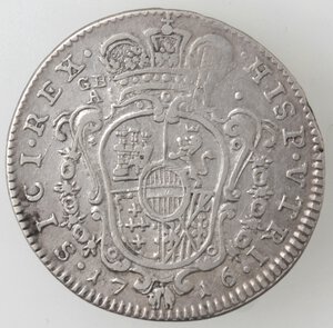 reverse: Napoli. Carlo VI. 1711-1734. Tarì 1716. Ag. 