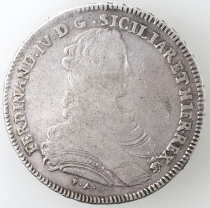 obverse: Napoli. Ferdinando IV. 1759-1798. Piastra 1767. Ag. 