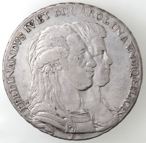obverse: Napoli. Ferdinando IV. 1759-1798. Piastra 1791. Soli Reduci. Ag. 