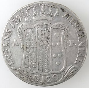 reverse: Napoli. Ferdinando IV. 1759-1798. Piastra 1798. Ag. 