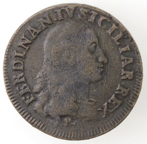 obverse: Napoli. Ferdinando IV. 1759-1798. Grano da 12 Cavalli 1790 AP. Ae. 