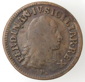 obverse: Napoli. Ferdinando IV. 1759-1798. Grano da 12 Cavalli 1793. Ae. 