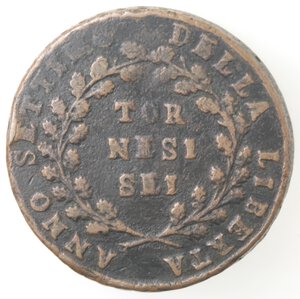 reverse: Napoli. Repubblica Napoletana. 1799. 6 Tornesi 1799. Ae. 