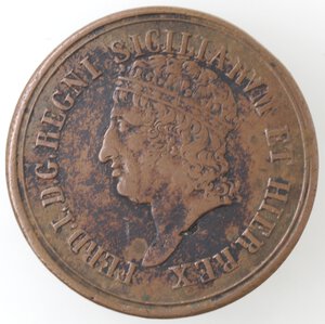 obverse: Napoli. Ferdinando I. 1816.1825. 8 Tornesi 1818. Ae. 