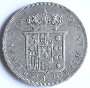 reverse: Napoli. Ferdinando II. 1830-1859. Piastra 1844. Ag. 