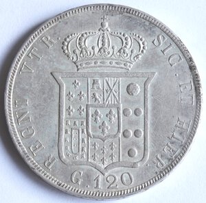 reverse: Napoli. Ferdinando II. 1830-1859. Piastra 1846. Ag. 
