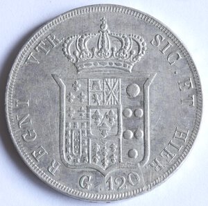 reverse: Napoli. Ferdinando II. 1830-1859. Piastra 1848. Ag. 