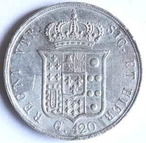 reverse: Napoli. Ferdinando II. 1830-1859. Piastra 1857. Ag. 
