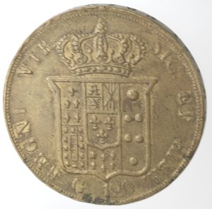 reverse: Napoli. Ferdinando II. 1830-1859. Piastra 1858. Ottone? 