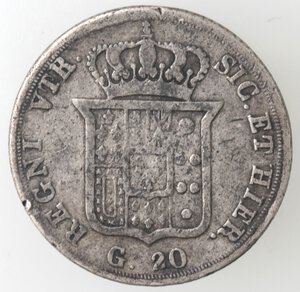 reverse: Napoli. Ferdinando II. 1830-1859. Tari 1835. Ag. 