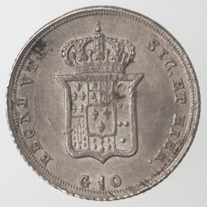 reverse: Napoli. Ferdinando II. 1830-1859. Carlino 1833. Ag. 