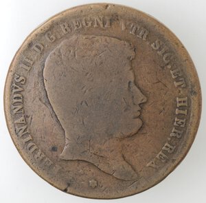 obverse: Napoli. Ferdinando II. 1830-1859. 10 Tornesi 1836. 6 su 5. Ae. 