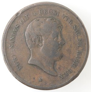 obverse: Napoli. Ferdinando II. 1830-1859. 10 Tornesi 1856. Ae. 
