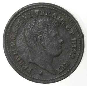 obverse: Napoli. Ferdinando II. 1830-1859. Mezzo Tornese 1844. Ae. 
