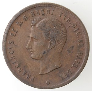 obverse: Napoli. Francesco II. 1859-1861. 2 Tornesi 1859. Ae. 