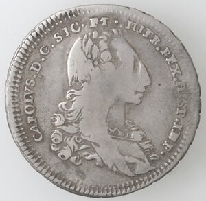 obverse: Palermo. Carlo di Borbone. 1734-1759. 6 tarì 1735. Ag.