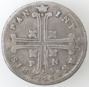 reverse: Palermo. Carlo di Borbone. 1734-1759. 6 tarì 1754. Ag. 