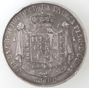 reverse: Parma. Maria Luigia. 1815-1847. 5 lire 1815. Ag. 