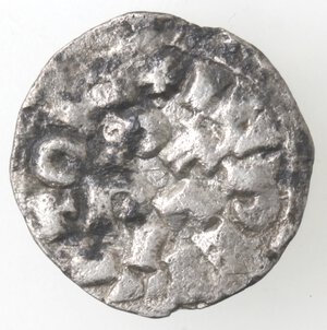 reverse: Pavia. Enrico III di Franconia. 1056-1106. Denaro. Ag. 