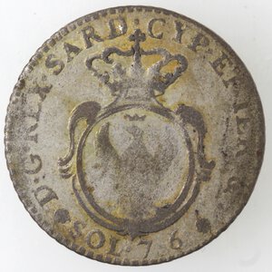 reverse: Carlo Emanuele IV. 1796-1800. Torino. Soldi 7 e denari 6 1800. Mi. 