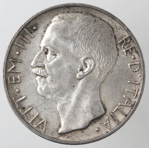 obverse: Vittorio Emanuele III. 1900-1943. 10 lire 1927 Biga. 2 Rosette. Ag. 