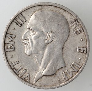 obverse: Vittorio Emanuele III. 1900-1943. 5 lire 1936 Famiglia. Ag. 