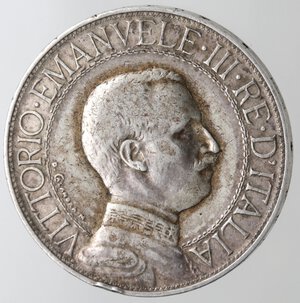 obverse: Vittorio Emanuele III. 1900-1943. 2 lire 1911 Quadriga veloce. Ag. 