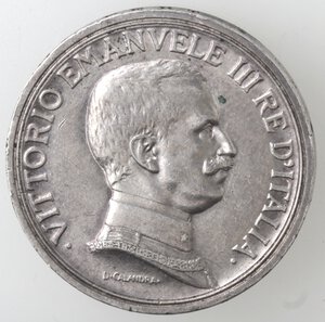 obverse: Vittorio Emanuele III. 1900-1943. 2 Lire 1916 Quadriga. Ag. 