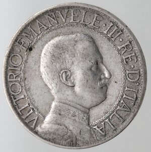 obverse: Vittorio Emanuele III. 1900-1943. Lira 1908 Quadriga veloce. Ag. 