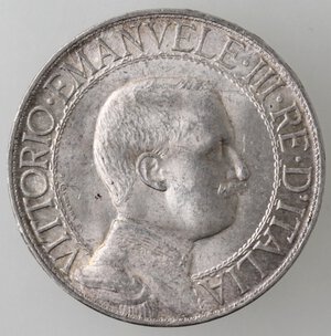 obverse: Vittorio Emanuele III. 1900-1943. 1 Lira 1913 Quadriga Veloce. Ag. 