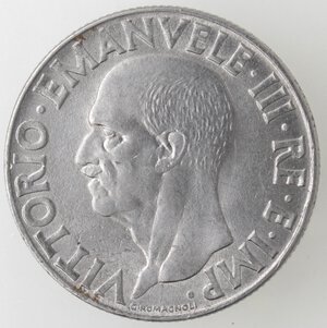 obverse: Vittorio Emanuele III. 1900-1943. 1 Lira Impero 1943 anno XXI. Ac. 