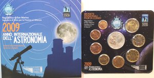obverse: San Marino. Serie divisionale annuale 2009 Anno internazionale dell astronomia. Con 5 Euro in Ag.  